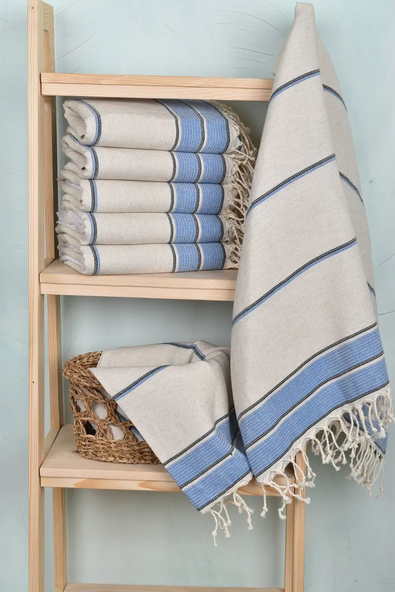 70x36 Cotton Striped Towel, Turkish towel, Birthday Gift, Custom Wedding Gift, Lightweight Turkish towel, Arizona Bachelorette Party Favors - 3
