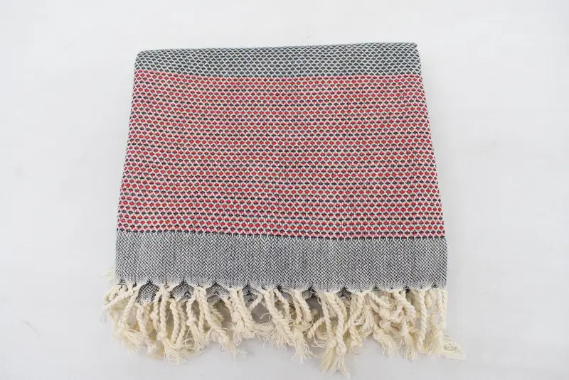Embroidered Beach Towel, Organic Cotton Towel, Bathroom Towel, Gift For Him, 70x40 Cotton Geometric Towel, Wedding Gift, Bachelorette Party Gift - 7