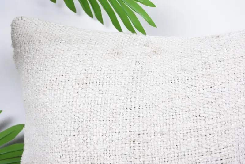Vintage Kilim Throw Pillow, Pillow, Vintage Pillow, Rustic Cushion, Handmade Kilim Cushion, 16x16 White Pillow Cover, Bench Cushion Cover - 2