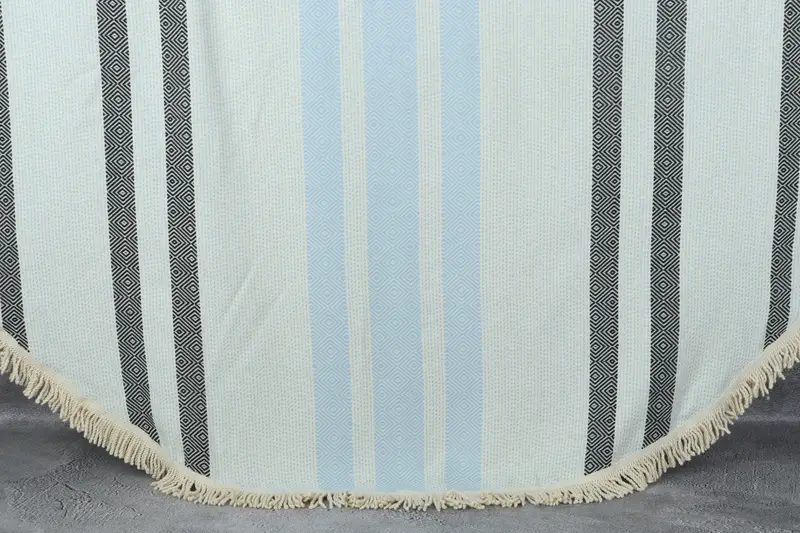Fouta towel, Best Friend Gift, 64x64 Cotton Round Diamond Towel, Turkish fouta towel for outdoor use, Travel towel, Organic Cotton Towel, Bride Gift - 8