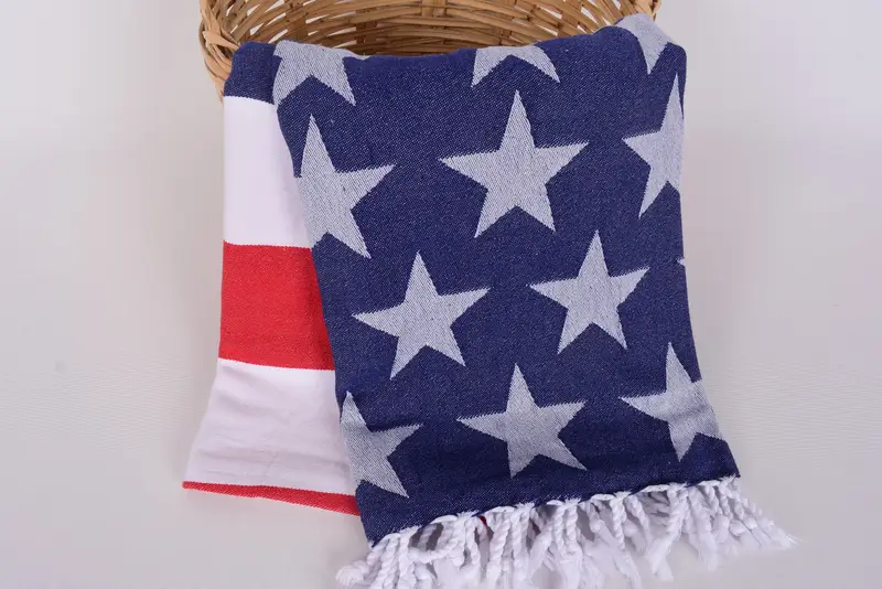 Wedding For Favor, Travel Towel, Personalized Bridesmaid Gift, 70x40 Cotton American Flag Towel, Gift For Her, Peshtemal Towel, Bridesmaid Towel - 6