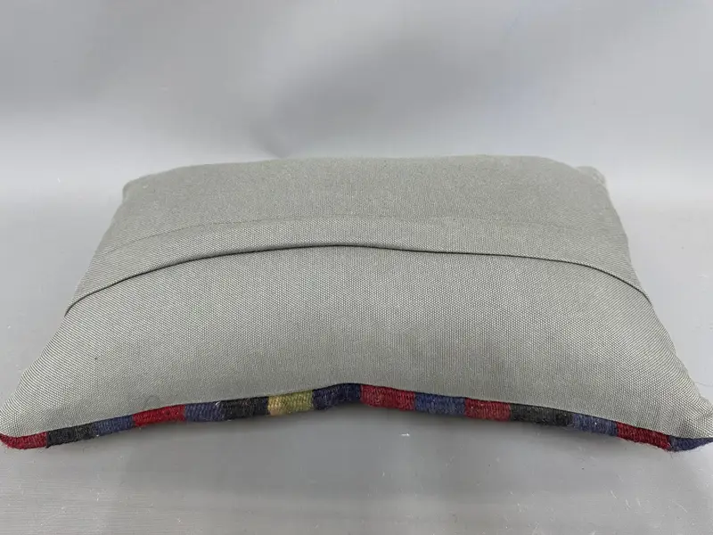 Car Cushion Case, Meditation Pillow Cover, 12x20 Purple Cushion Case, Interior Designer Pillow, Antique Pillows, Vintage Kilim Pillow, Pillow Sham - 7