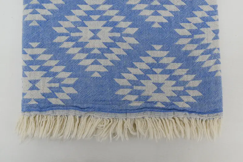 Personalized Bridesmaid Gift, Peshtemal beach towel with unique design, Memorial Gift, Cotton towel, Gifts For Him, 70x36 Cotton Kilim Towel - 6
