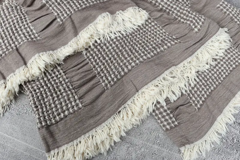 Personalized Gifts, Custom Blanket, House Warming Gift, Bedspread, 84x80 Cotton Waffle Towel, Turkish Cotton Throw Blanket, Gift For The Home Decor - 5