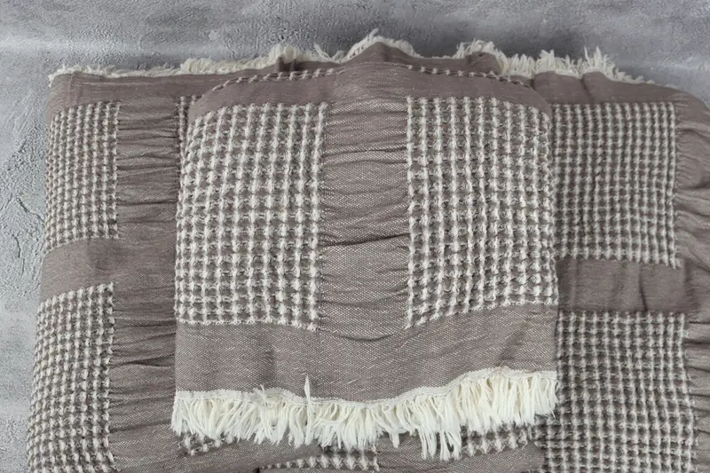 Personalized Gifts, Custom Blanket, House Warming Gift, Bedspread, 84x80 Cotton Waffle Towel, Turkish Cotton Throw Blanket, Gift For The Home Decor - 4