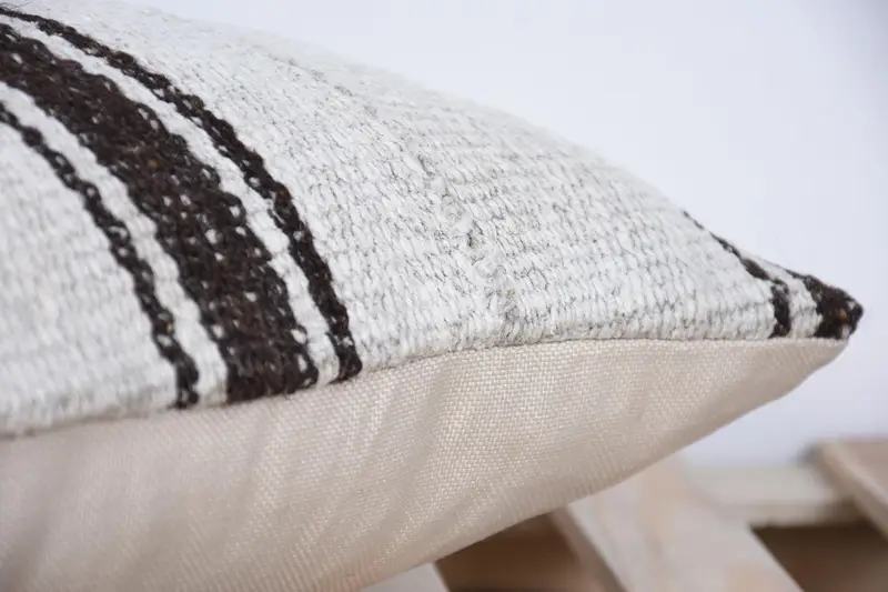 Cushion, 12x20 White Pillow, Antique Pillows, Chair Cushion, Kilim Cushion Sham, Aztec Pillow, Vintage Pillow, Personalized Gift Pillow Pillow - 7