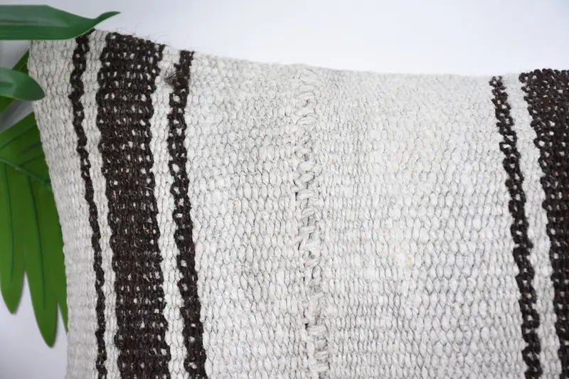 Cushion, 12x20 White Pillow, Antique Pillows, Chair Cushion, Kilim Cushion Sham, Aztec Pillow, Vintage Pillow, Personalized Gift Pillow Pillow - 2