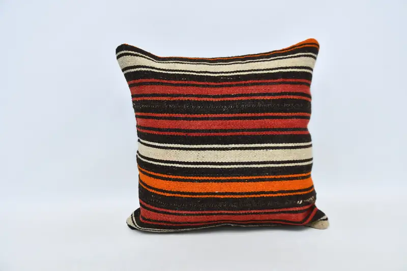 Boho Pillow, Colorful Cushion Cover, 20x20 Red Pillow Cover, Pillow, Decorative Throw Pillow, Vintage Pillow, Pillow for Sofa - 1