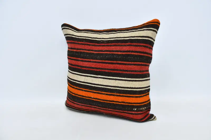 Boho Pillow, Colorful Cushion Cover, 20x20 Red Pillow Cover, Pillow, Decorative Throw Pillow, Vintage Pillow, Pillow for Sofa - 4