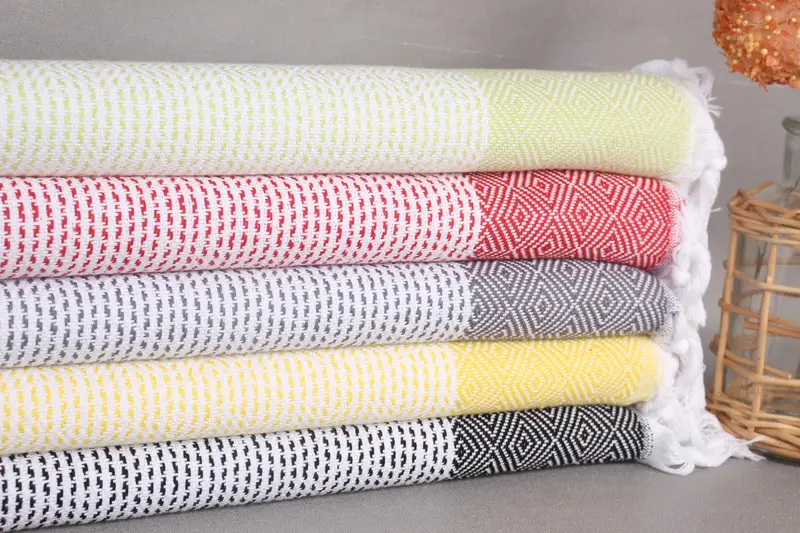 Monogrammed Hand Towel, Personalized Hand Towel, Turkish Towel Hand Towel, 40x18 Cotton Diamond Towel, Organic Tea Towel, Wedding Gift Ideas - 2