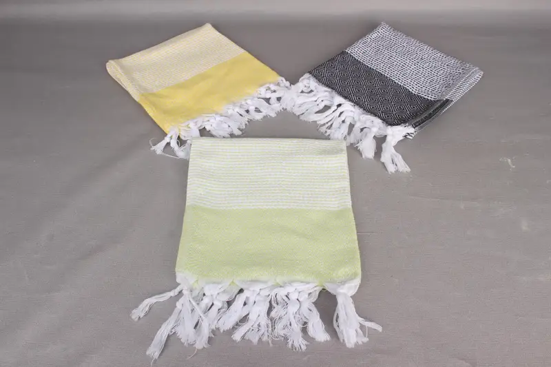 Monogrammed Hand Towel, Personalized Hand Towel, Turkish Towel Hand Towel, 40x18 Cotton Diamond Towel, Organic Tea Towel, Wedding Gift Ideas - 4