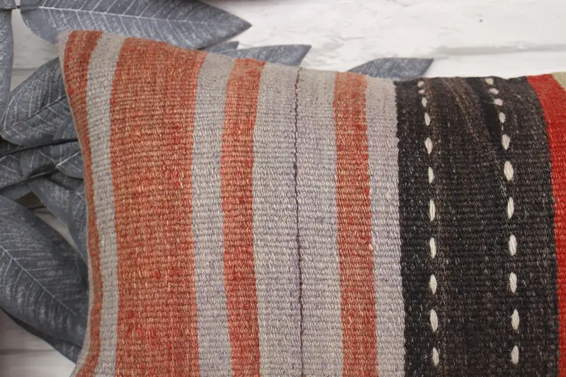 Pastel Pillow Sham, 12x24 Red Pillow, Square Throw Pillow Sham, Boho Pillow Sham Cover, Pillow for Couch, Interior Designer Pillow, Pillow Cover - 2