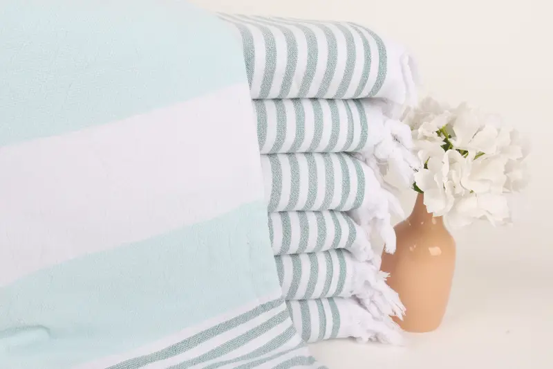 Travel towel, Personalized Beach Towel, Monogrammed Beach Towel, Extra large Turkish bath towel, 68x36 Cotton Striped Terry Towel, Gift Boxes Towel - 1
