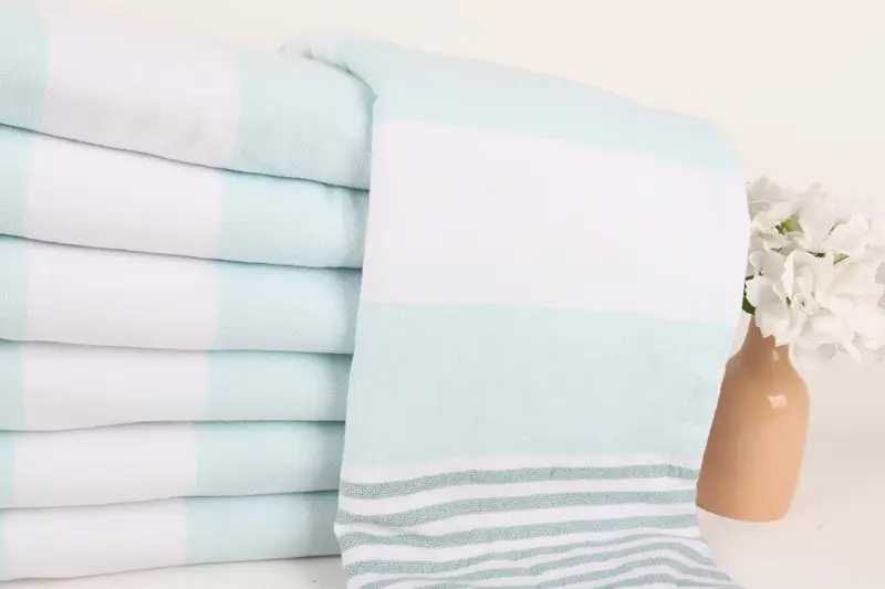 Travel towel, Personalized Beach Towel, Monogrammed Beach Towel, Extra large Turkish bath towel, 68x36 Cotton Striped Terry Towel, Gift Boxes Towel - 2