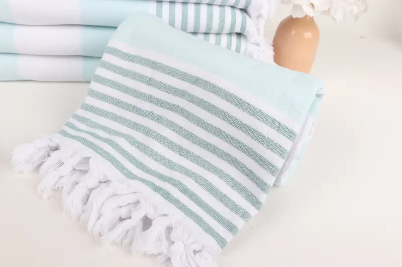Travel towel, Personalized Beach Towel, Monogrammed Beach Towel, Extra large Turkish bath towel, 68x36 Cotton Striped Terry Towel, Gift Boxes Towel - 4