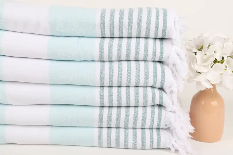 Travel towel, Personalized Beach Towel, Monogrammed Beach Towel, Extra large Turkish bath towel, 68x36 Cotton Striped Terry Towel, Gift Boxes Towel - 3