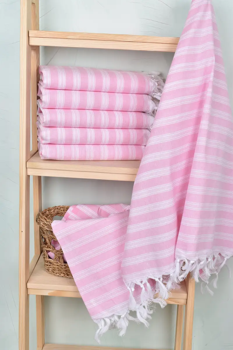 Bridal Shower Favors, Turkish Towel USA, Grandma Gift, 70x40 Cotton Striped Towel, Holiday Towel, Custom Beach Towels, Bath towel, Bulk Order Towel - 3