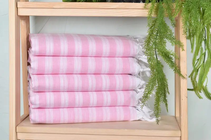 Bridal Shower Favors, Turkish Towel USA, Grandma Gift, 70x40 Cotton Striped Towel, Holiday Towel, Custom Beach Towels, Bath towel, Bulk Order Towel - 1