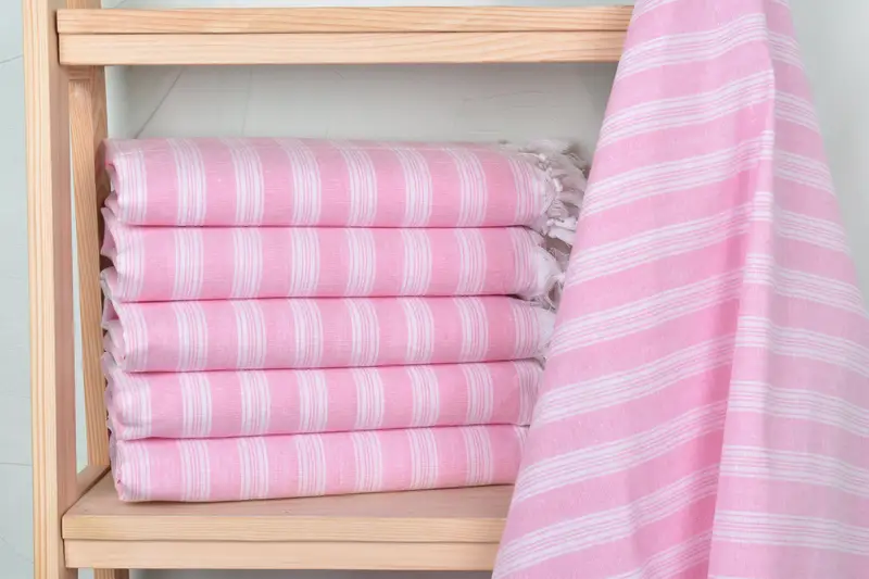 Bridal Shower Favors, Turkish Towel USA, Grandma Gift, 70x40 Cotton Striped Towel, Holiday Towel, Custom Beach Towels, Bath towel, Bulk Order Towel - 2