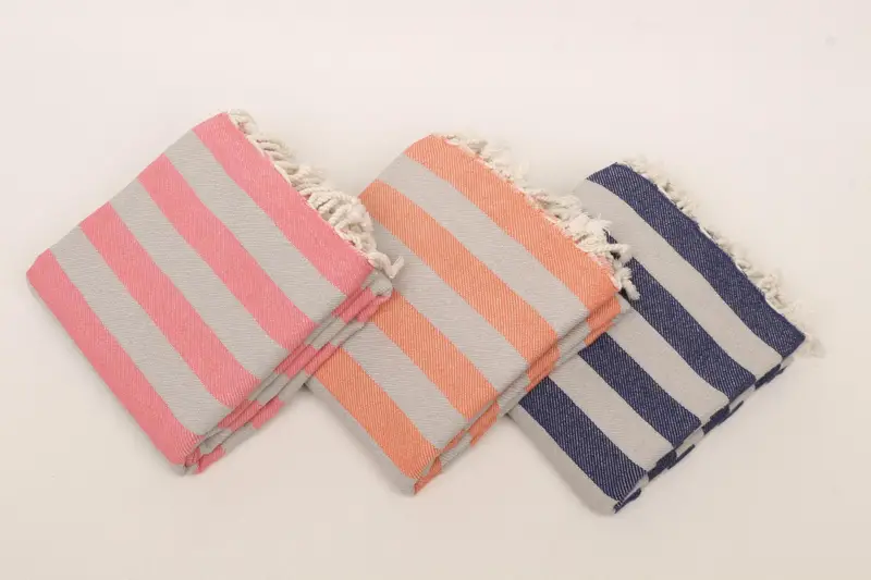 Personalized Beach Towel Turkish Cotton Beige, 70x40 Inches