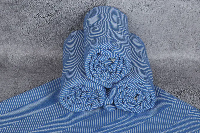 Quick-dry peshtemal, Handmade Turkish Towel, 70x40 Cotton Herringbone Towel, Turkish hand towel, Spa Gift Towel, Bridal Party Gifts, Gifts For Him - 7