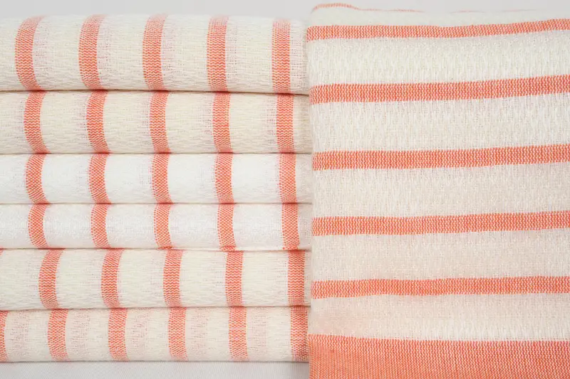 70x40 Cotton Striped Towel, Valentines Day Gift, Wedding Gift, Best Friend Wedding Gift, Sand-resistant towel, Personalized Wedding Gift - 1