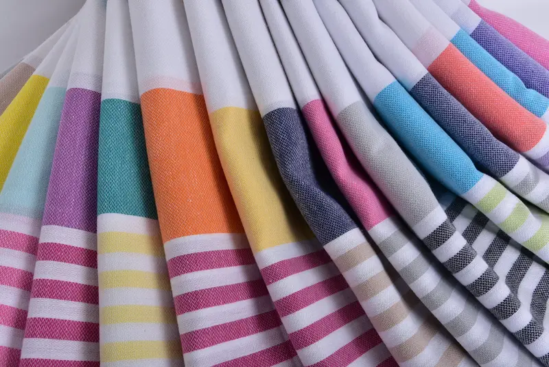 Girl Trip Party Favor, Hammam towel, Turkish Towel Beach, Bachelorette Party Gifts Bridesmaids, Welcome Wedding Gift, 70x40 Cotton Striped Towel - 5