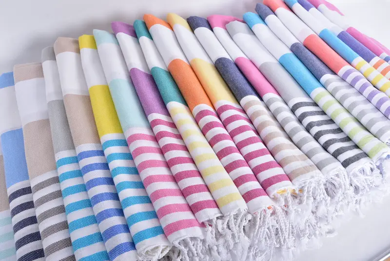 Girl Trip Party Favor, Hammam towel, Turkish Towel Beach, Bachelorette Party Gifts Bridesmaids, Welcome Wedding Gift, 70x40 Cotton Striped Towel - 6