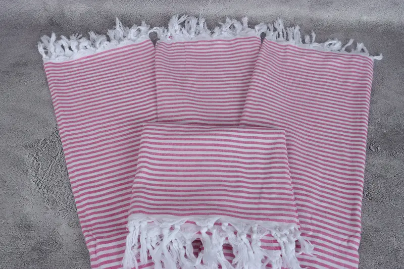 Bridesmaid Gift, Bachelorette Party Gifts For Bride, Beach Towel Bulk, 68x36 Cotton Striped Towel, Home Decor Towel, Hammam Towel USA, Wedding Gift - 4