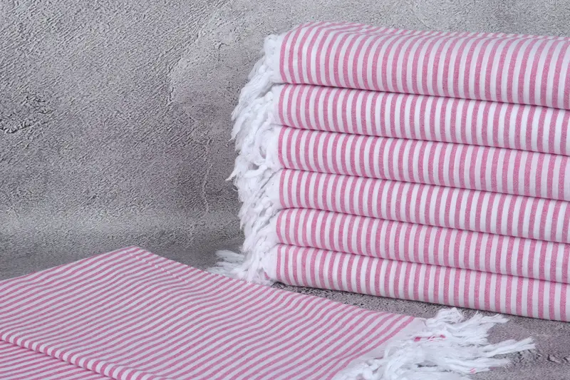Bridesmaid Gift, Bachelorette Party Gifts For Bride, Beach Towel Bulk, 68x36 Cotton Striped Towel, Home Decor Towel, Hammam Towel USA, Wedding Gift - 2