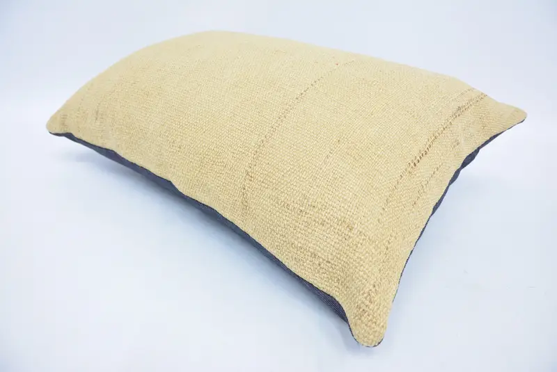 One Of A Kind Cushion, Home Decor Pillow, 16x24 Beige Cushion, Handmade Kilim Cushion, Armchair Cushion Cover, Pillow Cover, Throw Kilim Pillow - 6