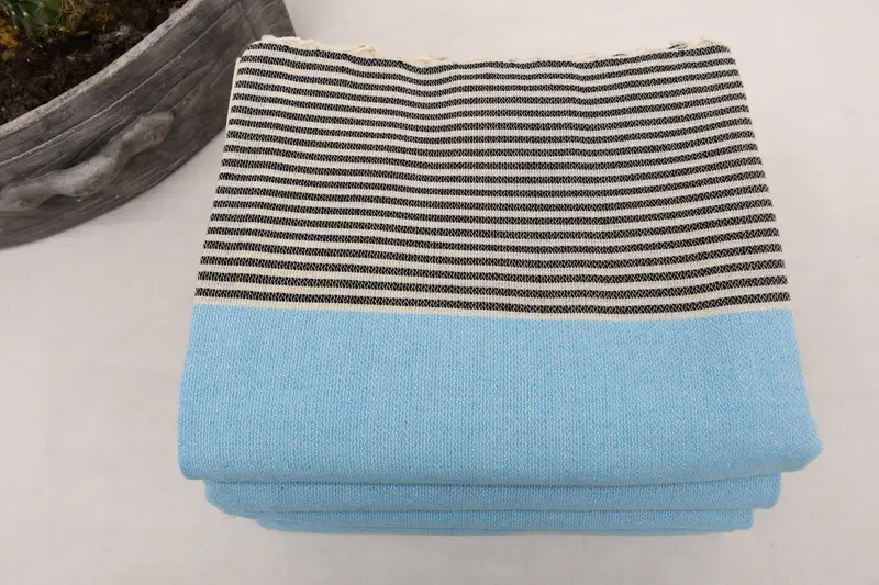 Kids Beach Towel, 68x40 Cotton Striped Towel, Bridal Shower Gift, Mother Of The Groom Gift, Turkish beach towel, Wedding Towel, Housewarming Gift - 4