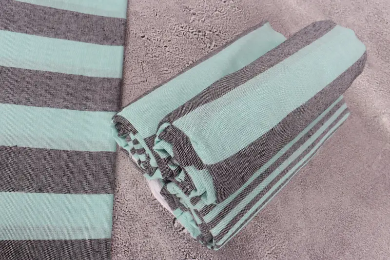 Custom Beach Towels, Yoga Towel, Customized Towels, Peshtemal Towel, Wedding Gift, Best Friend Gift, 68x36 Cotton Striped Towel, Best Wedding Gift - 8