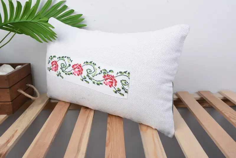 Vintage Pillow, Cushion Cover, Interior Designer Pillow, 12x20 Red Pillow, Handmade Kilim Cushion, Southwestern Cushion Cover, Farmhouse Pillow - 5