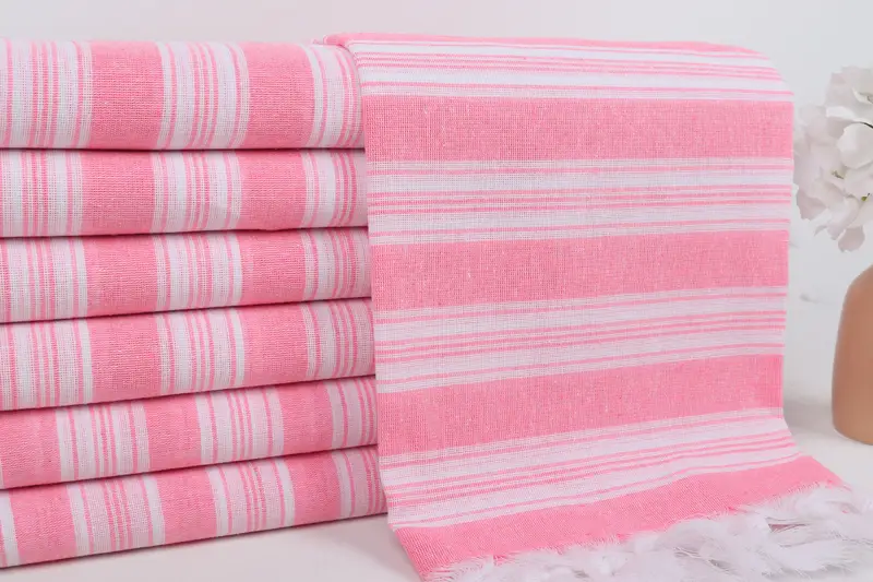 Decorative Towel, Gift For Him, Custom Wedding Towel, Turkish bath towel, 70x40 Cotton Striped Towel, Bridal Shower Gift, Holiday Towel, Unique Gift - 2