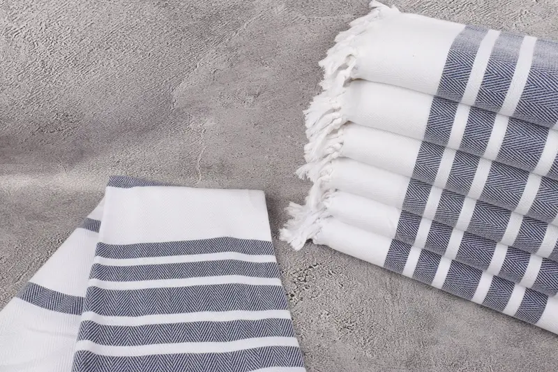 Christmas Gift, Beach Wedding Favor, 70x40 Cotton Herringbone Towel, Custom Beach Towels, Turkish bath towel, Bridesmaid Gifts, Handmade Gift - 2