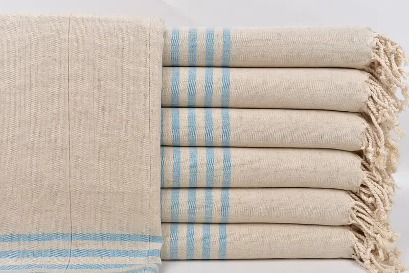 Custom Beach Towels, 68x36 Linen Striped Towel, Beach Towel Gift, Housewarming Gift, Best Friend Gift, Mother Of The Groom Gift, Friends Beach Towel - 1