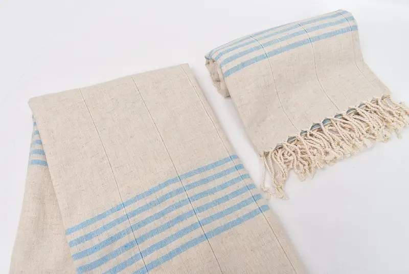Custom Beach Towels, 68x36 Linen Striped Towel, Beach Towel Gift, Housewarming Gift, Best Friend Gift, Mother Of The Groom Gift, Friends Beach Towel - 7