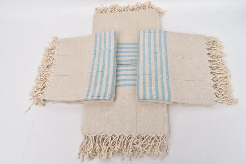 Custom Beach Towels, 68x36 Linen Striped Towel, Beach Towel Gift, Housewarming Gift, Best Friend Gift, Mother Of The Groom Gift, Friends Beach Towel - 6
