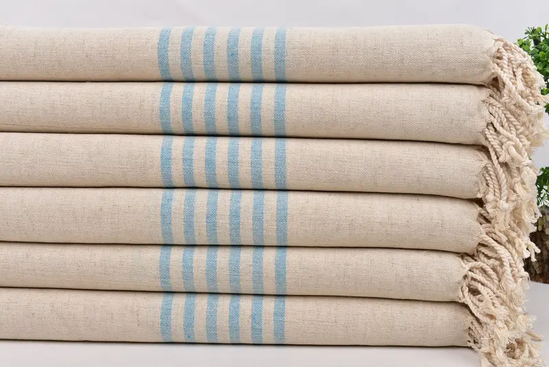 Custom Beach Towels, 68x36 Linen Striped Towel, Beach Towel Gift, Housewarming Gift, Best Friend Gift, Mother Of The Groom Gift, Friends Beach Towel - 3