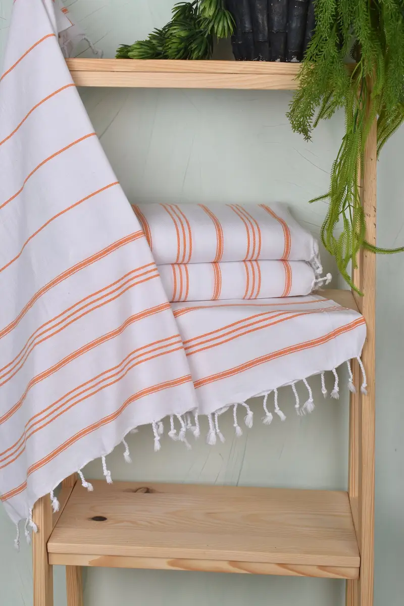 40x24 Cotton Striped Towel, Personalized Gift, Xmas Gifts, Personalized Gifts, Monogrammed Hand Towel, Monogram Dish Towel, Best Friend Wedding Gift - 6