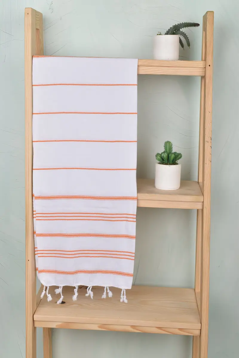40x24 Cotton Striped Towel, Personalized Gift, Xmas Gifts, Personalized Gifts, Monogrammed Hand Towel, Monogram Dish Towel, Best Friend Wedding Gift - 8