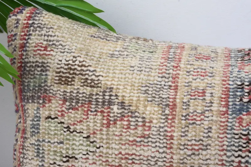 Cushion Case, Turkish Bench Cushion Cover, Turkish Pillow, Gift Pillow, Colorful Pillow Cover, Kilim Pillow Cover, 12x20 Red Pillow Case - 2