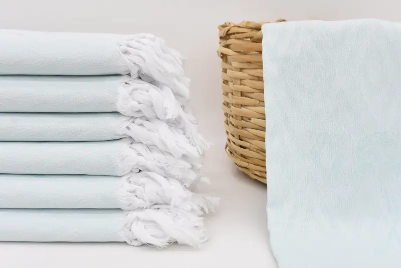 Bathroom Towel Personalized Ice Blue Flamingo Patterned, 70x40 Inches