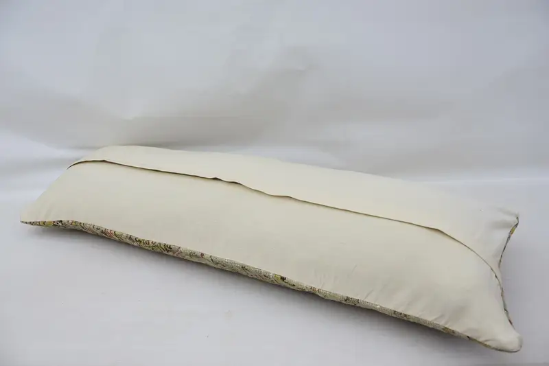 Turkish Pillow, 16x48 Beige Pillow Case, Pillow for Sofa, Vintage Kilim Throw Pillow, Seat Pillow Case, Ethnic Pillow Cover Pillow, Pillow Case - 6