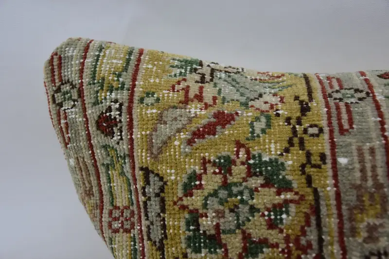 Turkish Pillow, 16x48 Beige Pillow Case, Pillow for Sofa, Vintage Kilim Throw Pillow, Seat Pillow Case, Ethnic Pillow Cover Pillow, Pillow Case - 2