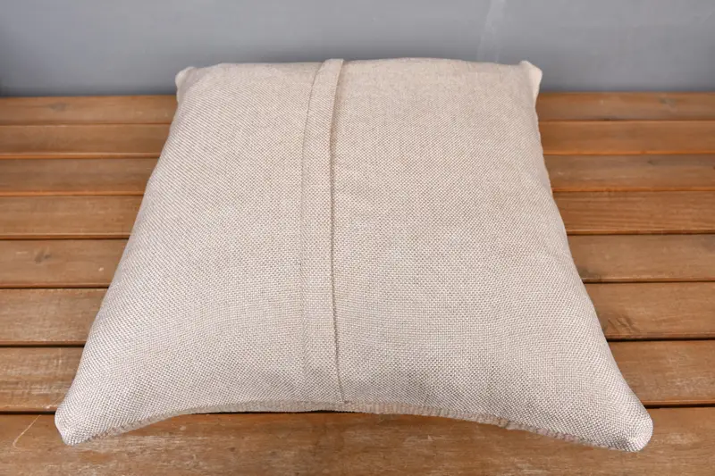 Antique Pillows, 16x16 Beige Cushion Cover, Pillow Sham, Handmade Cushion, Pillow for Couch, Vintage Kilim Pillow, Neutral Pillow - 5