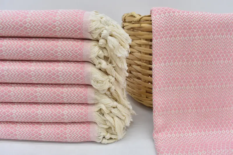 Custom Wedding Gift From Bridesmaid, Beach Size Towel, Turkish towel, Birthday Gift, 70x38 Cotton Diamond Towel, Organic towel, Sand-free towel - 3