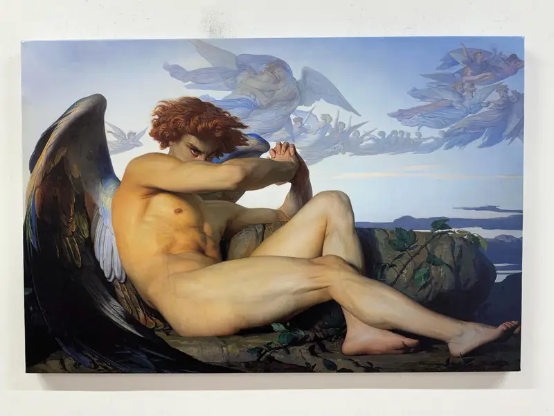 Lienzo de ángel clásico: arte contemporáneo inspirado en Cabanel