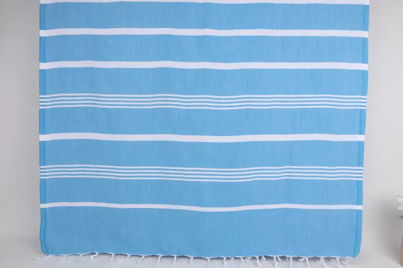 Large Beach Towel Personalized, 70x40 Cotton Striped Towel, Best Friend Gift, Sand-free towel, Gift Towel, Absorbent towel, Beach Theme Wedding Gift - 6